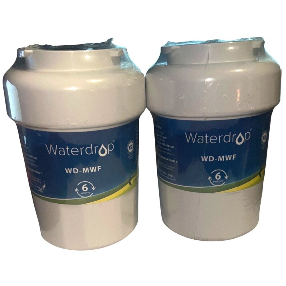 Set of 2 Sealed Waterdrop WD-F13 GE MWF Refrigerator Replacement Water Filter C1